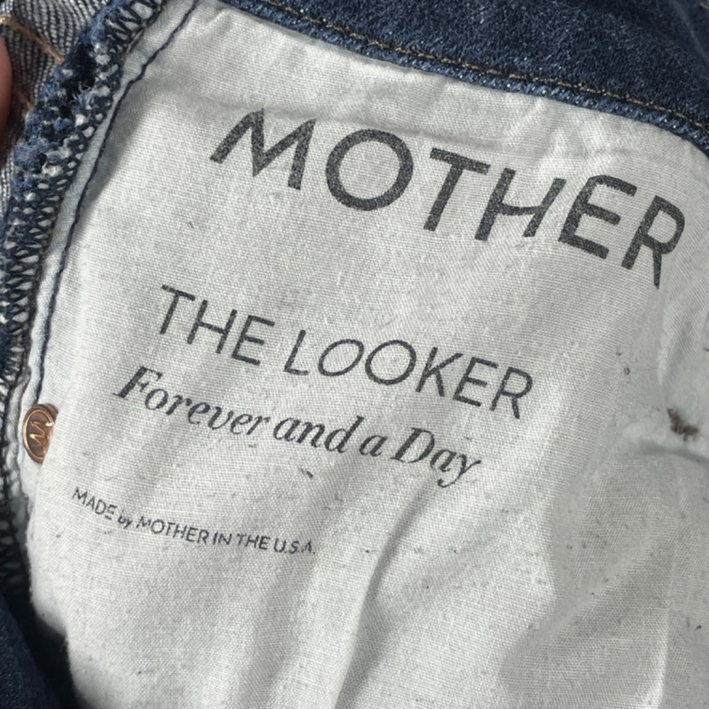 Mother Jeans Womens 27 blue denim looker skinny designer casual - Picture 7 of 12